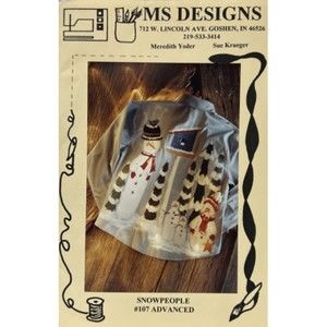 Vintage ©1997 - MS Designs - Snowpeople #107 Advanced